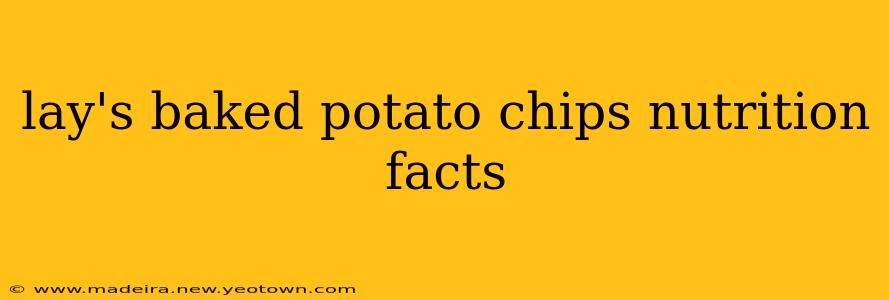 lay's baked potato chips nutrition facts