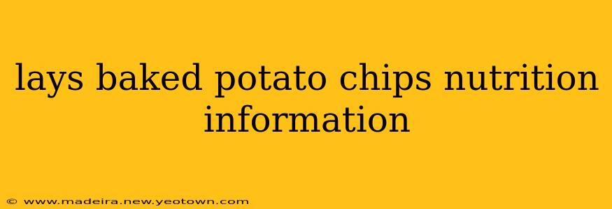 lays baked potato chips nutrition information