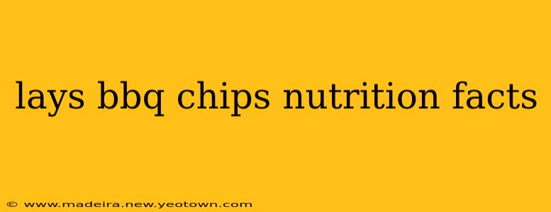 lays bbq chips nutrition facts