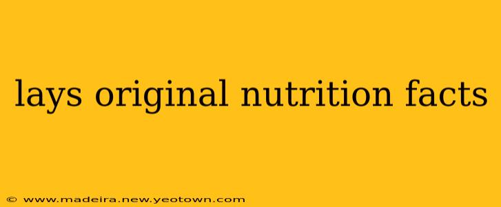 lays original nutrition facts