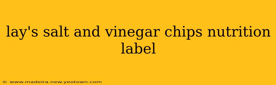 lay's salt and vinegar chips nutrition label