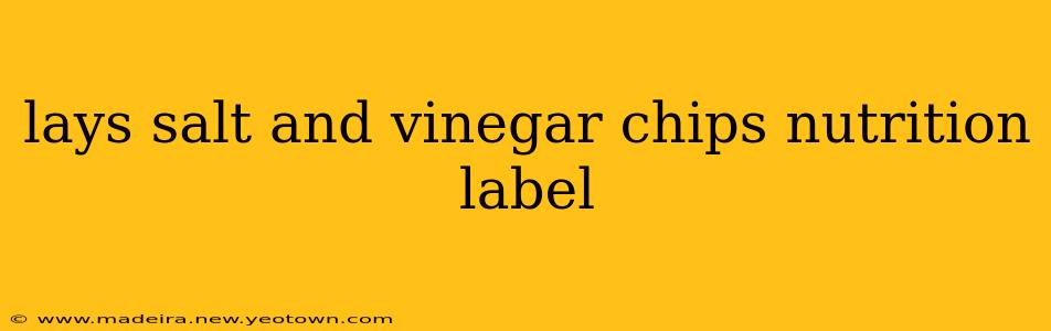 lays salt and vinegar chips nutrition label