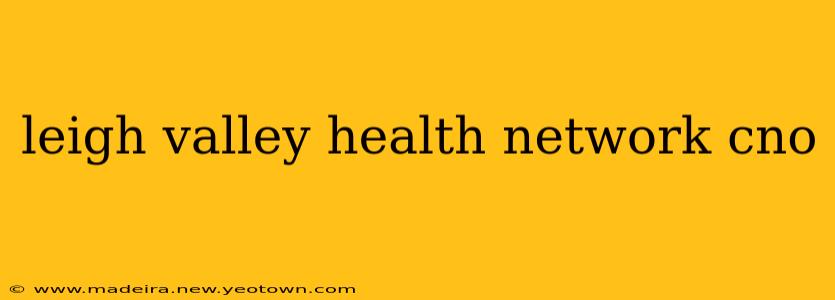 leigh valley health network cno
