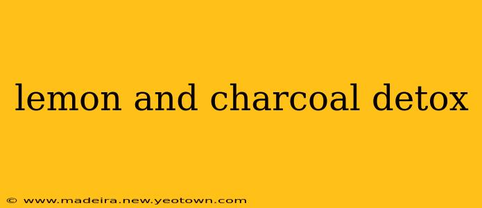 lemon and charcoal detox