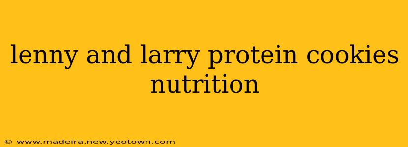 lenny and larry protein cookies nutrition