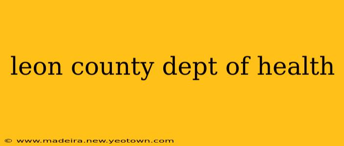 leon county dept of health