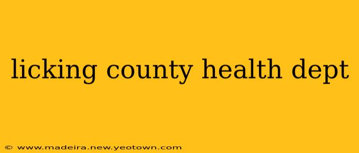 licking county health dept