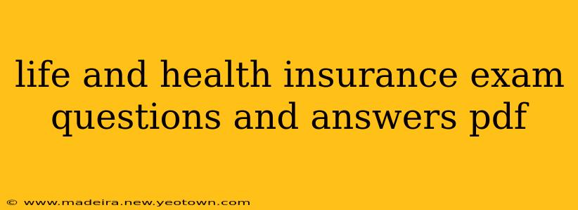 life and health insurance exam questions and answers pdf