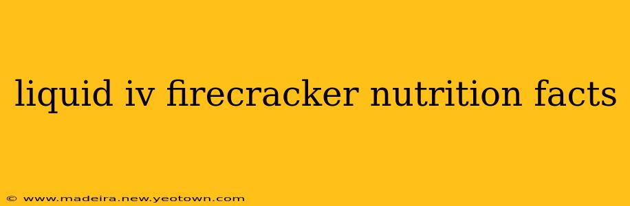 liquid iv firecracker nutrition facts
