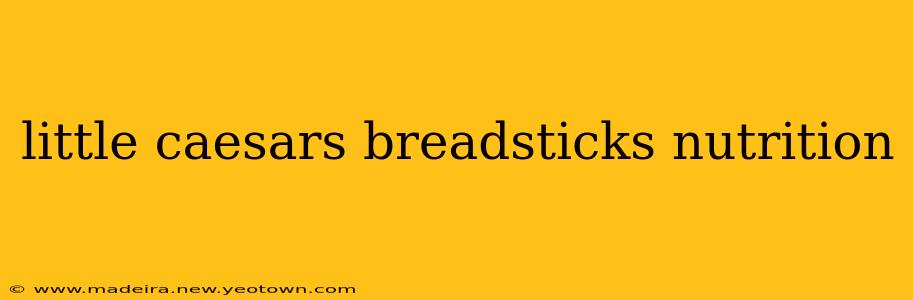 little caesars breadsticks nutrition