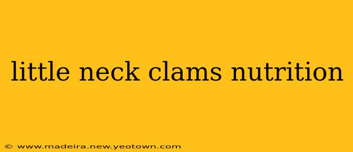 little neck clams nutrition