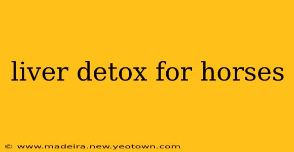 liver detox for horses