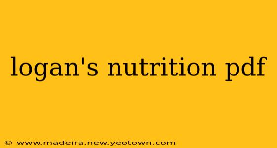logan's nutrition pdf