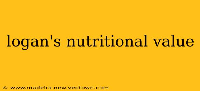 logan's nutritional value