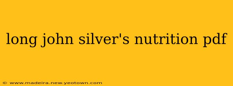 long john silver's nutrition pdf