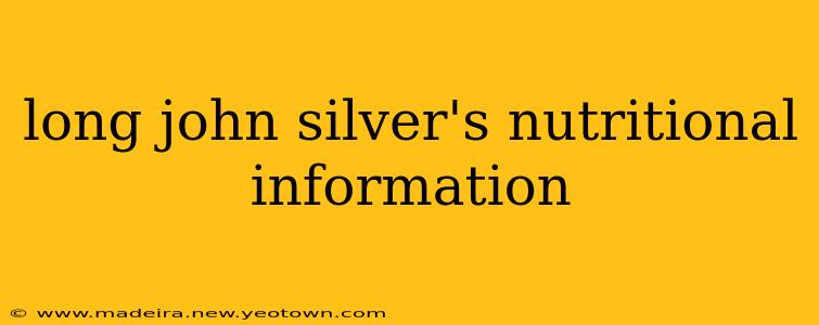 long john silver's nutritional information