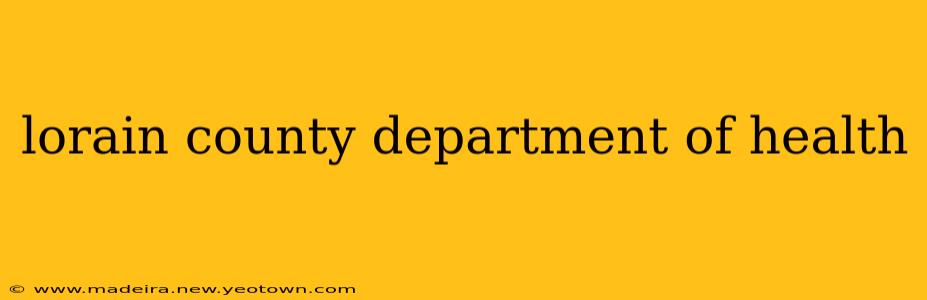 lorain county department of health