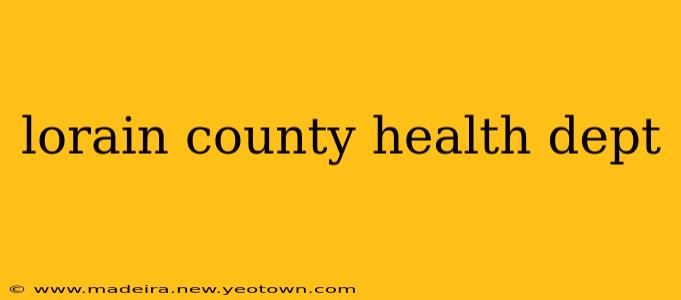 lorain county health dept