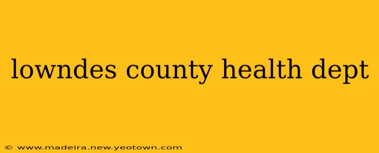 lowndes county health dept