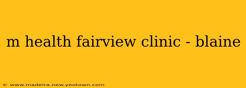 m health fairview clinic - blaine