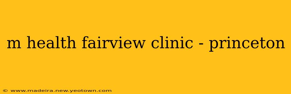 m health fairview clinic - princeton
