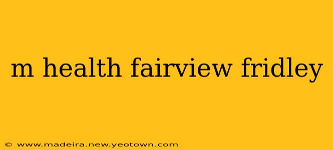 m health fairview fridley