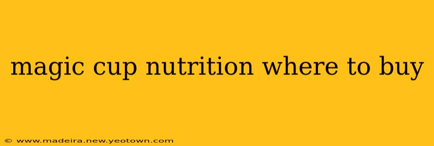 magic cup nutrition where to buy