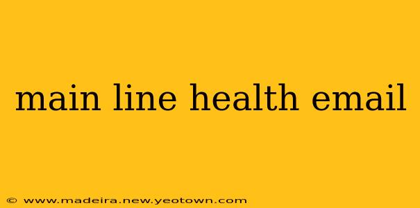 main line health email