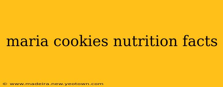 maria cookies nutrition facts