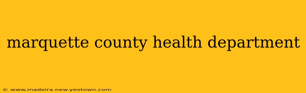 marquette county health department