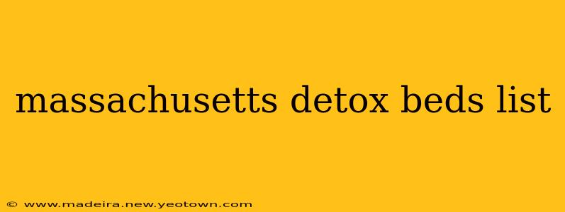 massachusetts detox beds list