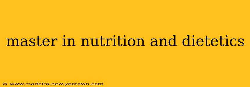 master in nutrition and dietetics