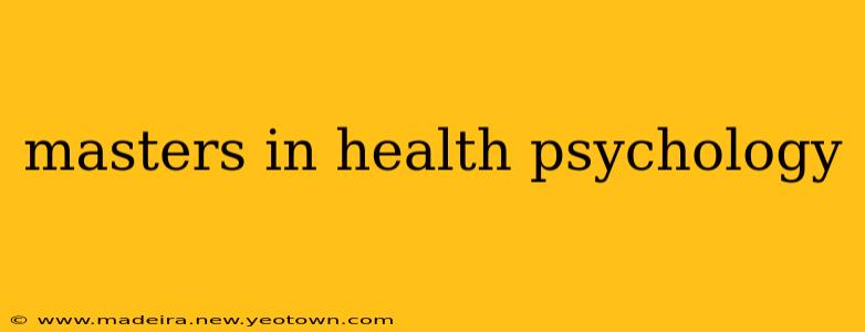 masters in health psychology