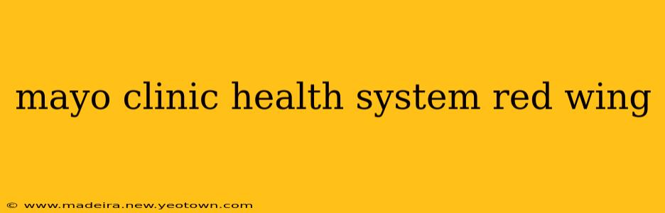 mayo clinic health system red wing