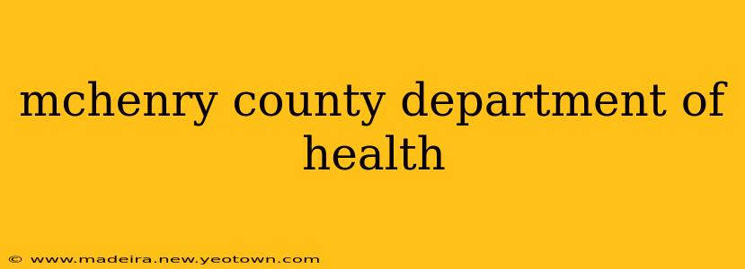 mchenry county department of health