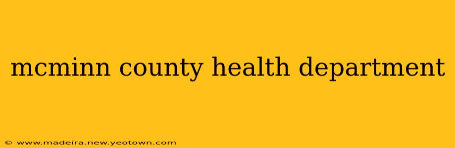 mcminn county health department