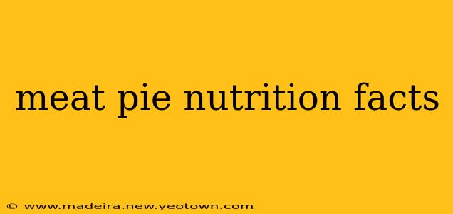 meat pie nutrition facts