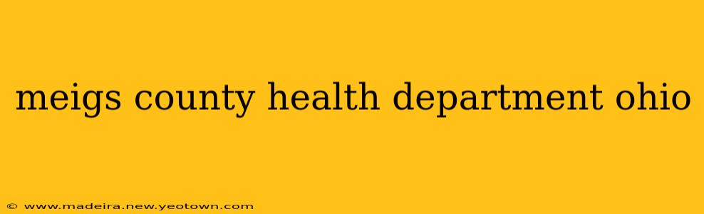 meigs county health department ohio