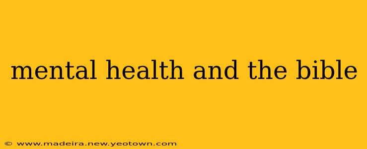 mental health and the bible