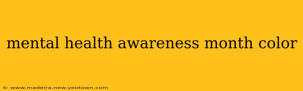 mental health awareness month color
