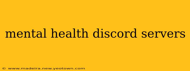 mental health discord servers