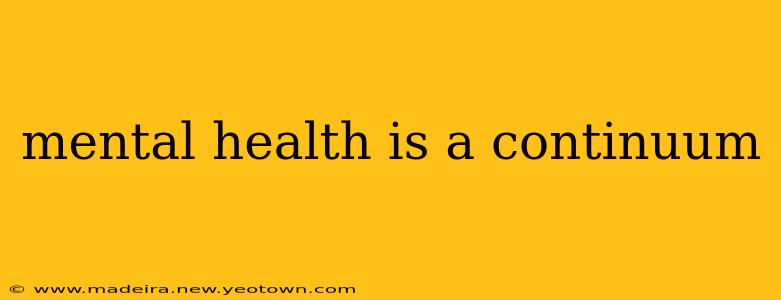 mental health is a continuum