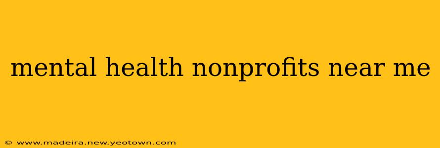 mental health nonprofits near me