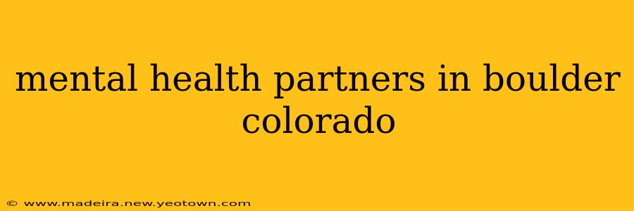 mental health partners in boulder colorado