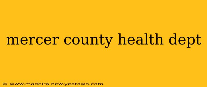 mercer county health dept