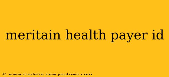 meritain health payer id