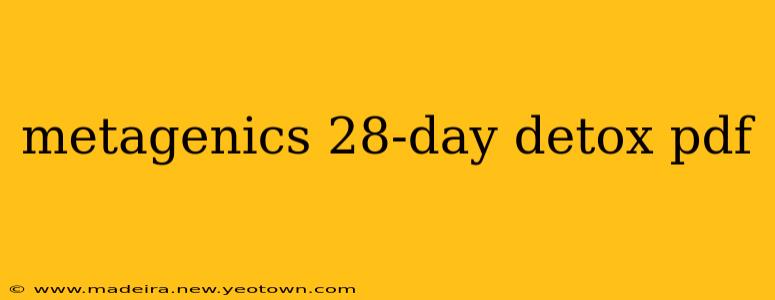 metagenics 28-day detox pdf