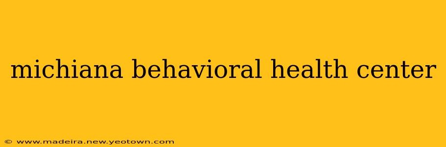 michiana behavioral health center