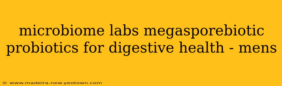 microbiome labs megasporebiotic probiotics for digestive health - mens