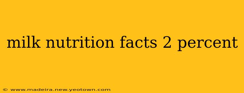 milk nutrition facts 2 percent